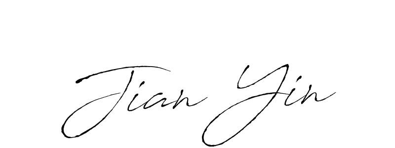 Use a signature maker to create a handwritten signature online. With this signature software, you can design (Antro_Vectra) your own signature for name Jian Yin. Jian Yin signature style 6 images and pictures png