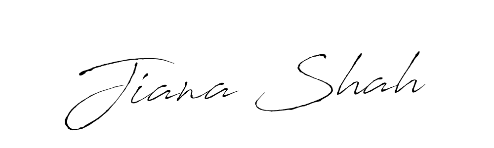 Create a beautiful signature design for name Jiana Shah. With this signature (Antro_Vectra) fonts, you can make a handwritten signature for free. Jiana Shah signature style 6 images and pictures png