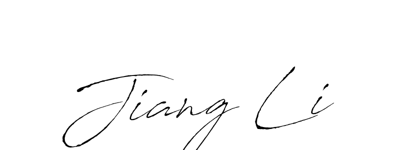 Create a beautiful signature design for name Jiang Li. With this signature (Antro_Vectra) fonts, you can make a handwritten signature for free. Jiang Li signature style 6 images and pictures png