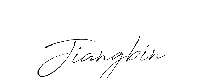 How to make Jiangbin signature? Antro_Vectra is a professional autograph style. Create handwritten signature for Jiangbin name. Jiangbin signature style 6 images and pictures png