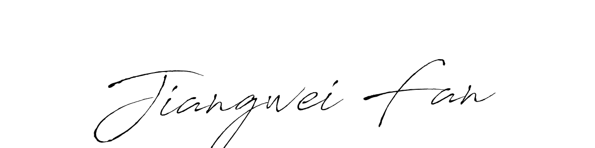 How to make Jiangwei Fan signature? Antro_Vectra is a professional autograph style. Create handwritten signature for Jiangwei Fan name. Jiangwei Fan signature style 6 images and pictures png