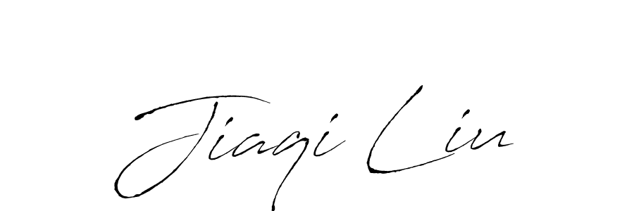 You should practise on your own different ways (Antro_Vectra) to write your name (Jiaqi Liu) in signature. don't let someone else do it for you. Jiaqi Liu signature style 6 images and pictures png