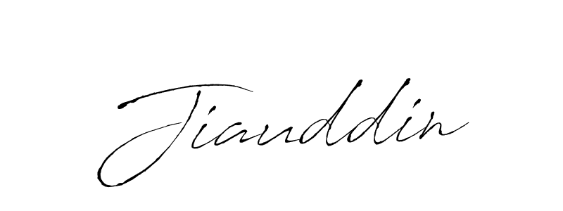 Make a beautiful signature design for name Jiauddin. With this signature (Antro_Vectra) style, you can create a handwritten signature for free. Jiauddin signature style 6 images and pictures png