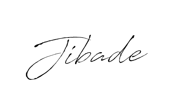 Jibade stylish signature style. Best Handwritten Sign (Antro_Vectra) for my name. Handwritten Signature Collection Ideas for my name Jibade. Jibade signature style 6 images and pictures png