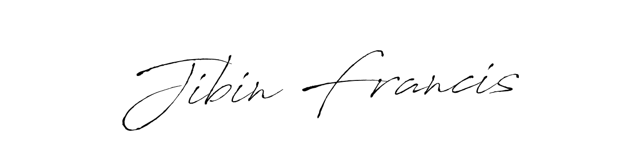 Jibin Francis stylish signature style. Best Handwritten Sign (Antro_Vectra) for my name. Handwritten Signature Collection Ideas for my name Jibin Francis. Jibin Francis signature style 6 images and pictures png