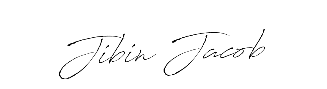 Create a beautiful signature design for name Jibin Jacob. With this signature (Antro_Vectra) fonts, you can make a handwritten signature for free. Jibin Jacob signature style 6 images and pictures png