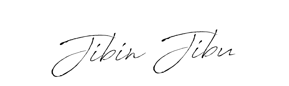 Create a beautiful signature design for name Jibin Jibu. With this signature (Antro_Vectra) fonts, you can make a handwritten signature for free. Jibin Jibu signature style 6 images and pictures png