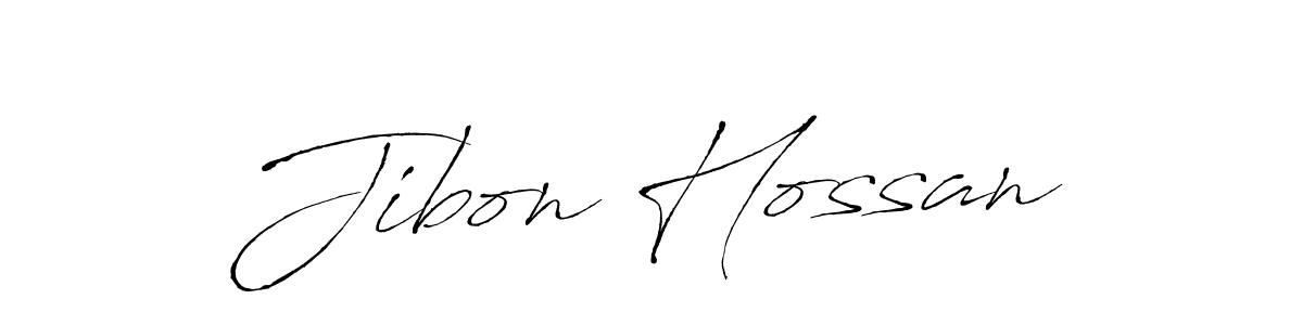 Design your own signature with our free online signature maker. With this signature software, you can create a handwritten (Antro_Vectra) signature for name Jibon Hossan. Jibon Hossan signature style 6 images and pictures png
