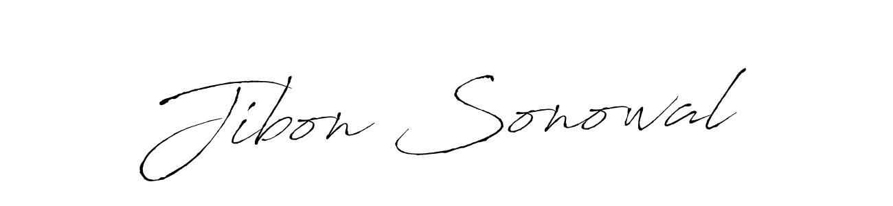 Design your own signature with our free online signature maker. With this signature software, you can create a handwritten (Antro_Vectra) signature for name Jibon Sonowal. Jibon Sonowal signature style 6 images and pictures png