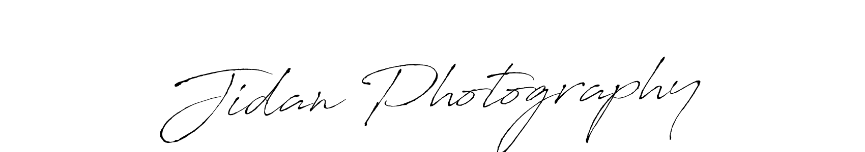 Design your own signature with our free online signature maker. With this signature software, you can create a handwritten (Antro_Vectra) signature for name Jidan Photography. Jidan Photography signature style 6 images and pictures png