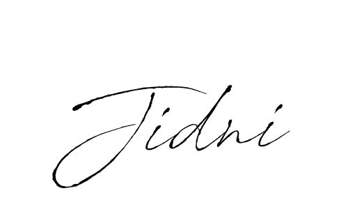 Create a beautiful signature design for name Jidni. With this signature (Antro_Vectra) fonts, you can make a handwritten signature for free. Jidni signature style 6 images and pictures png