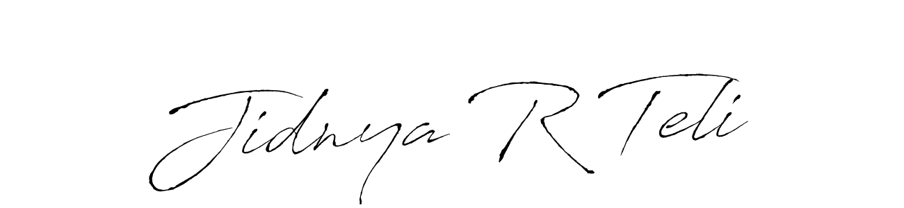 Use a signature maker to create a handwritten signature online. With this signature software, you can design (Antro_Vectra) your own signature for name Jidnya R Teli. Jidnya R Teli signature style 6 images and pictures png