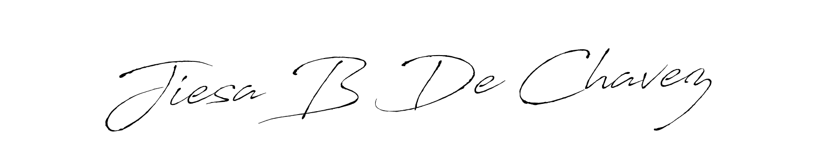 Jiesa B De Chavez stylish signature style. Best Handwritten Sign (Antro_Vectra) for my name. Handwritten Signature Collection Ideas for my name Jiesa B De Chavez. Jiesa B De Chavez signature style 6 images and pictures png