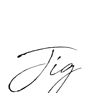 How to make Jig signature? Antro_Vectra is a professional autograph style. Create handwritten signature for Jig name. Jig signature style 6 images and pictures png