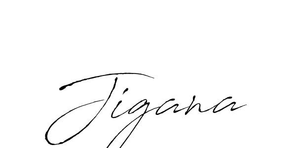 Design your own signature with our free online signature maker. With this signature software, you can create a handwritten (Antro_Vectra) signature for name Jigana. Jigana signature style 6 images and pictures png