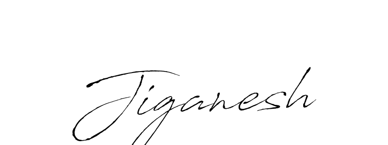 Make a beautiful signature design for name Jiganesh. With this signature (Antro_Vectra) style, you can create a handwritten signature for free. Jiganesh signature style 6 images and pictures png