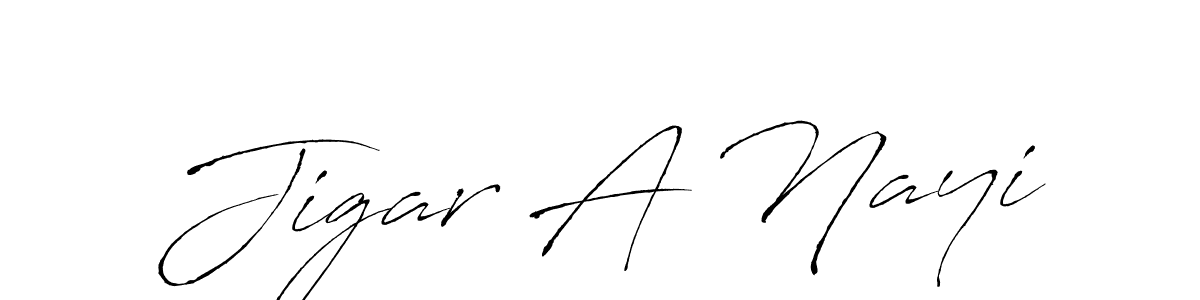Also we have Jigar A Nayi name is the best signature style. Create professional handwritten signature collection using Antro_Vectra autograph style. Jigar A Nayi signature style 6 images and pictures png