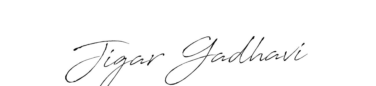 Antro_Vectra is a professional signature style that is perfect for those who want to add a touch of class to their signature. It is also a great choice for those who want to make their signature more unique. Get Jigar Gadhavi name to fancy signature for free. Jigar Gadhavi signature style 6 images and pictures png