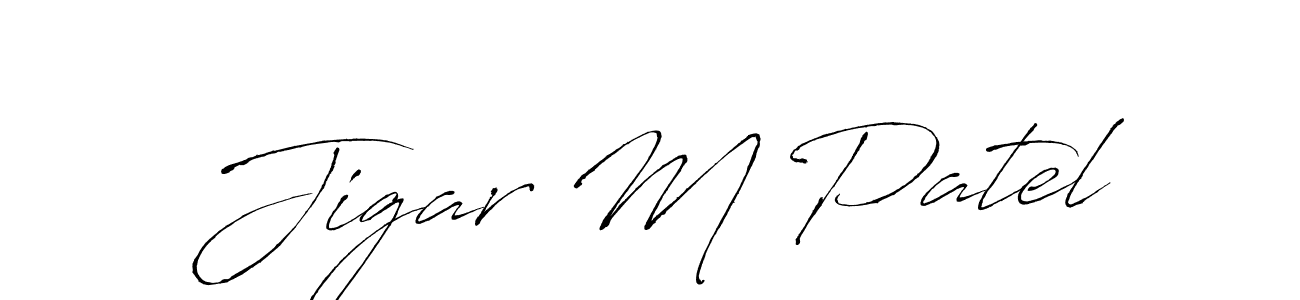 You should practise on your own different ways (Antro_Vectra) to write your name (Jigar M Patel) in signature. don't let someone else do it for you. Jigar M Patel signature style 6 images and pictures png