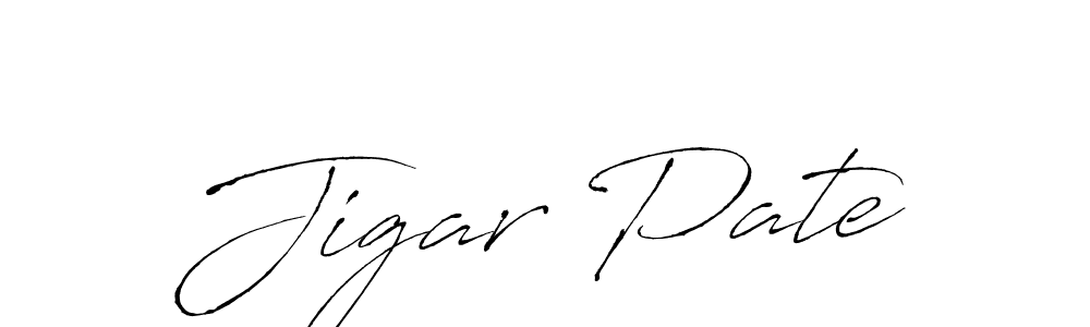 You can use this online signature creator to create a handwritten signature for the name Jigar Pate. This is the best online autograph maker. Jigar Pate signature style 6 images and pictures png