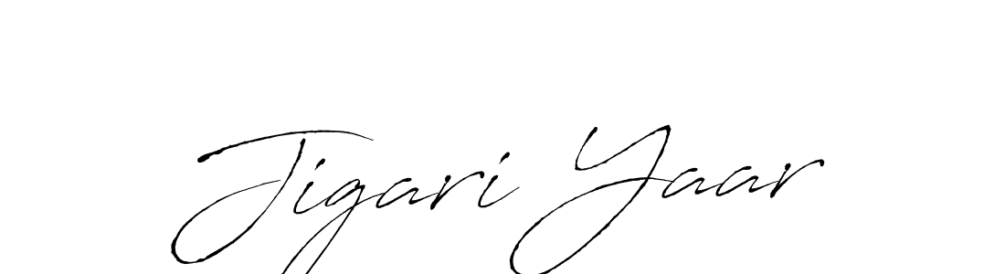 Jigari Yaar stylish signature style. Best Handwritten Sign (Antro_Vectra) for my name. Handwritten Signature Collection Ideas for my name Jigari Yaar. Jigari Yaar signature style 6 images and pictures png