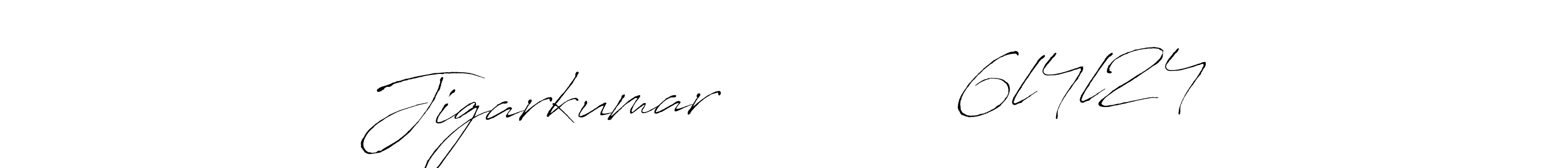 Design your own signature with our free online signature maker. With this signature software, you can create a handwritten (Antro_Vectra) signature for name Jigarkumar            6l4l24. Jigarkumar            6l4l24 signature style 6 images and pictures png