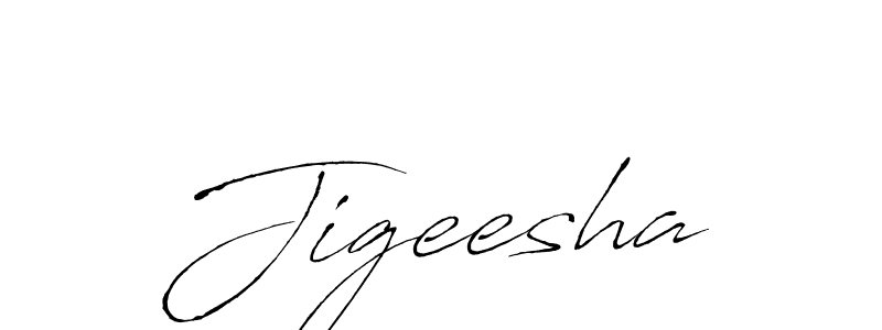 Use a signature maker to create a handwritten signature online. With this signature software, you can design (Antro_Vectra) your own signature for name Jigeesha. Jigeesha signature style 6 images and pictures png