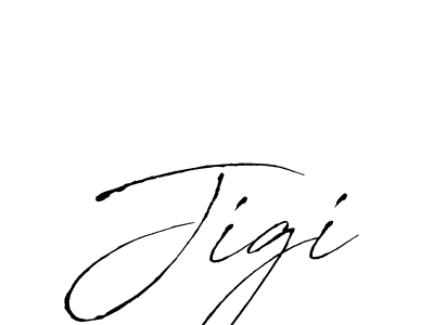 How to make Jigi signature? Antro_Vectra is a professional autograph style. Create handwritten signature for Jigi name. Jigi signature style 6 images and pictures png