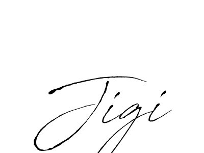 How to make Jigi signature? Antro_Vectra is a professional autograph style. Create handwritten signature for Jigi name. Jigi signature style 6 images and pictures png