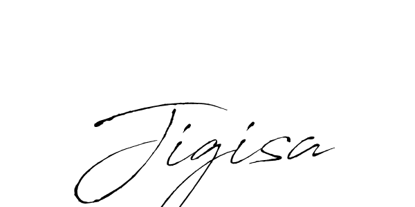 Make a beautiful signature design for name Jigisa. With this signature (Antro_Vectra) style, you can create a handwritten signature for free. Jigisa signature style 6 images and pictures png