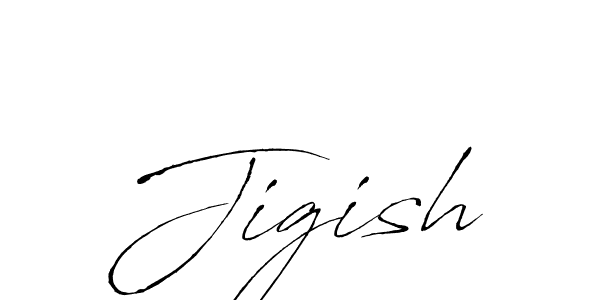 How to make Jigish signature? Antro_Vectra is a professional autograph style. Create handwritten signature for Jigish name. Jigish signature style 6 images and pictures png