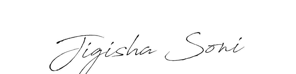 Antro_Vectra is a professional signature style that is perfect for those who want to add a touch of class to their signature. It is also a great choice for those who want to make their signature more unique. Get Jigisha Soni name to fancy signature for free. Jigisha Soni signature style 6 images and pictures png