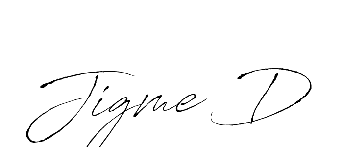 Also we have Jigme D name is the best signature style. Create professional handwritten signature collection using Antro_Vectra autograph style. Jigme D signature style 6 images and pictures png