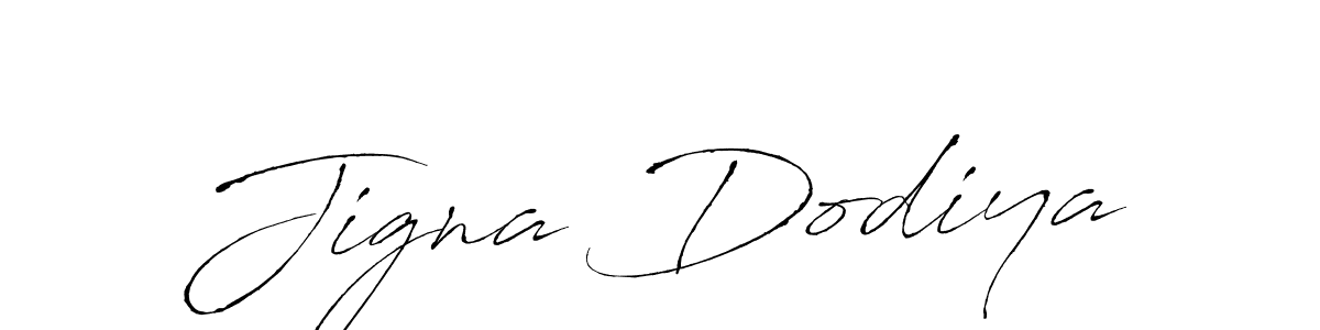 Create a beautiful signature design for name Jigna Dodiya. With this signature (Antro_Vectra) fonts, you can make a handwritten signature for free. Jigna Dodiya signature style 6 images and pictures png