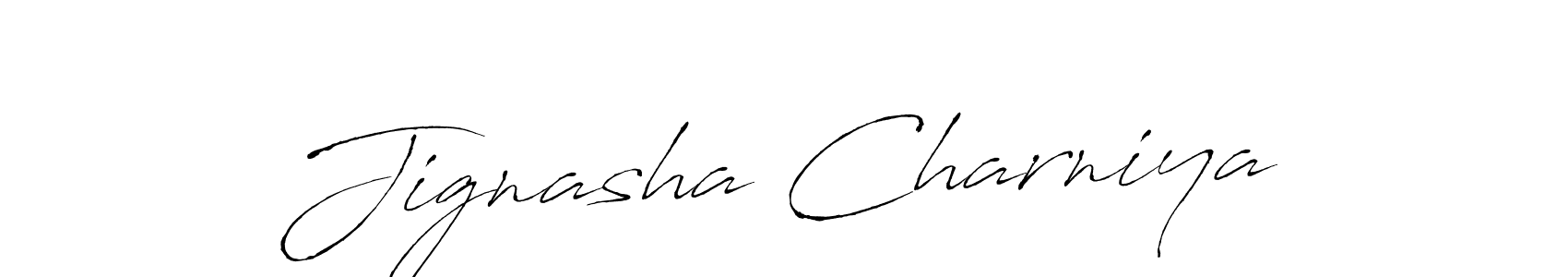 Design your own signature with our free online signature maker. With this signature software, you can create a handwritten (Antro_Vectra) signature for name Jignasha Charniya. Jignasha Charniya signature style 6 images and pictures png