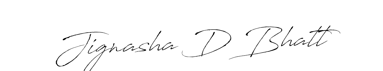 How to make Jignasha D Bhatt signature? Antro_Vectra is a professional autograph style. Create handwritten signature for Jignasha D Bhatt name. Jignasha D Bhatt signature style 6 images and pictures png