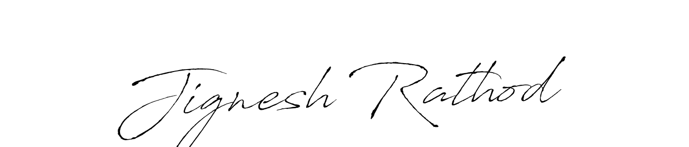 Create a beautiful signature design for name Jignesh Rathod. With this signature (Antro_Vectra) fonts, you can make a handwritten signature for free. Jignesh Rathod signature style 6 images and pictures png