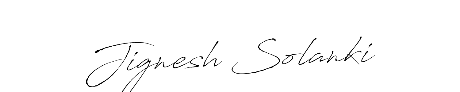 Design your own signature with our free online signature maker. With this signature software, you can create a handwritten (Antro_Vectra) signature for name Jignesh Solanki. Jignesh Solanki signature style 6 images and pictures png
