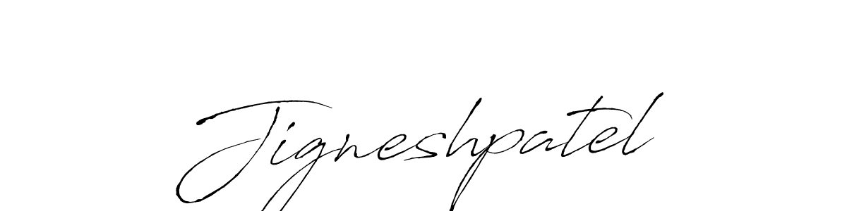 Jigneshpatel stylish signature style. Best Handwritten Sign (Antro_Vectra) for my name. Handwritten Signature Collection Ideas for my name Jigneshpatel. Jigneshpatel signature style 6 images and pictures png