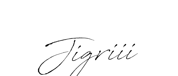 if you are searching for the best signature style for your name Jigriii. so please give up your signature search. here we have designed multiple signature styles  using Antro_Vectra. Jigriii signature style 6 images and pictures png