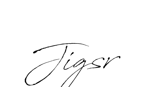 Make a beautiful signature design for name Jigsr. With this signature (Antro_Vectra) style, you can create a handwritten signature for free. Jigsr signature style 6 images and pictures png