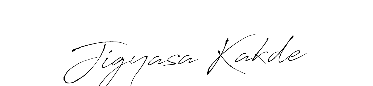 Also You can easily find your signature by using the search form. We will create Jigyasa Kakde name handwritten signature images for you free of cost using Antro_Vectra sign style. Jigyasa Kakde signature style 6 images and pictures png