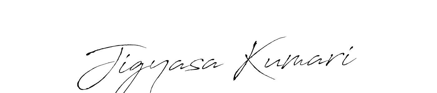 Create a beautiful signature design for name Jigyasa Kumari. With this signature (Antro_Vectra) fonts, you can make a handwritten signature for free. Jigyasa Kumari signature style 6 images and pictures png