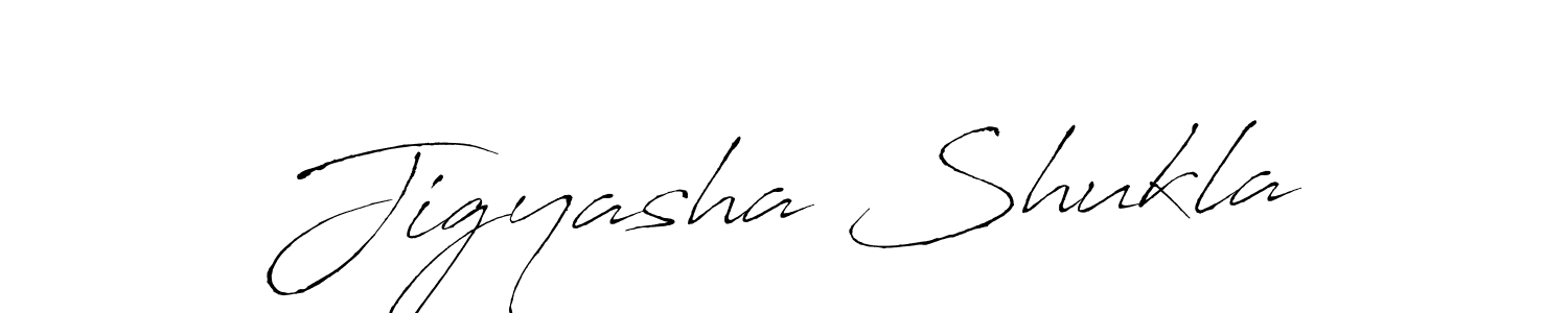 Antro_Vectra is a professional signature style that is perfect for those who want to add a touch of class to their signature. It is also a great choice for those who want to make their signature more unique. Get Jigyasha Shukla name to fancy signature for free. Jigyasha Shukla signature style 6 images and pictures png