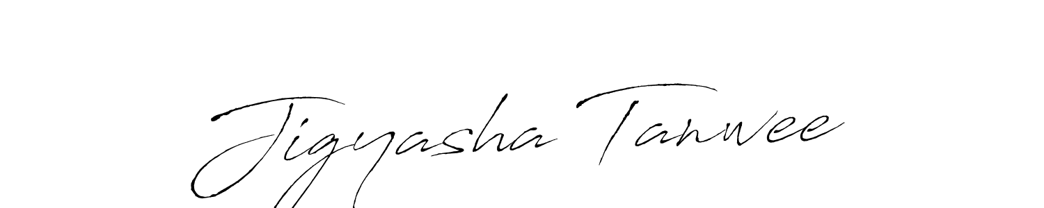 The best way (Antro_Vectra) to make a short signature is to pick only two or three words in your name. The name Jigyasha Tanwee include a total of six letters. For converting this name. Jigyasha Tanwee signature style 6 images and pictures png