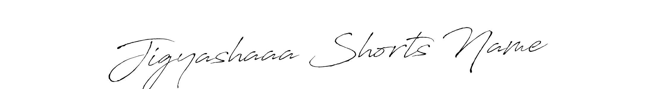 Use a signature maker to create a handwritten signature online. With this signature software, you can design (Antro_Vectra) your own signature for name Jigyashaaa Shorts Name. Jigyashaaa Shorts Name signature style 6 images and pictures png