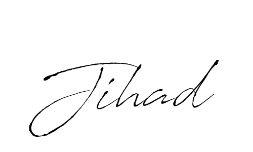 How to make Jihad signature? Antro_Vectra is a professional autograph style. Create handwritten signature for Jihad name. Jihad signature style 6 images and pictures png