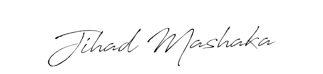 It looks lik you need a new signature style for name Jihad Mashaka. Design unique handwritten (Antro_Vectra) signature with our free signature maker in just a few clicks. Jihad Mashaka signature style 6 images and pictures png