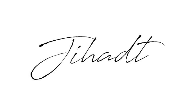Antro_Vectra is a professional signature style that is perfect for those who want to add a touch of class to their signature. It is also a great choice for those who want to make their signature more unique. Get Jihadt name to fancy signature for free. Jihadt signature style 6 images and pictures png