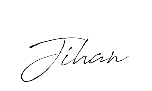 How to make Jihan signature? Antro_Vectra is a professional autograph style. Create handwritten signature for Jihan name. Jihan signature style 6 images and pictures png